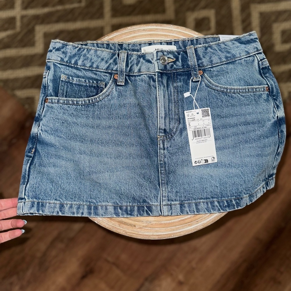 Mango Denim Mini Skirt